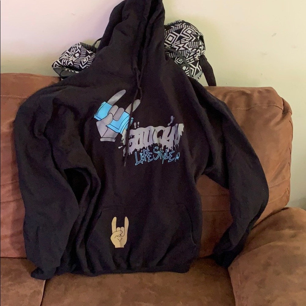 Black hoodie
